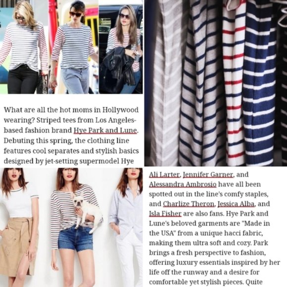 HYE PARK and LUNE Supersoft Gray & White  T-Shirt - Picture 11 of 12